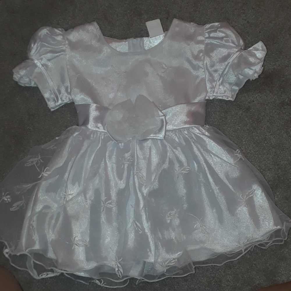 White 1 Year Baptism Dress